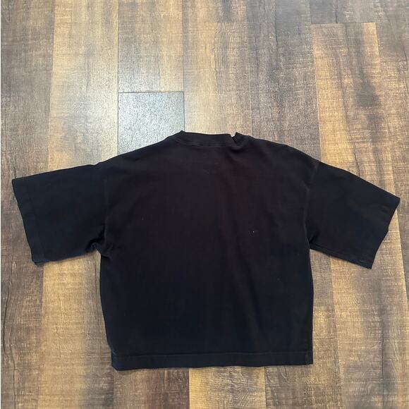 & Other Stories Black Boxy 100% Organic Cotton T-Shirt Size Medium - Picture 4 of 8